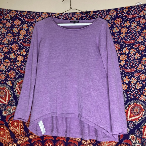 Maglia Eileen Fisher Donna M – Righe Beige E Lino, Scollo A Barchetta, Nuovo Con Etichette - Foto 3